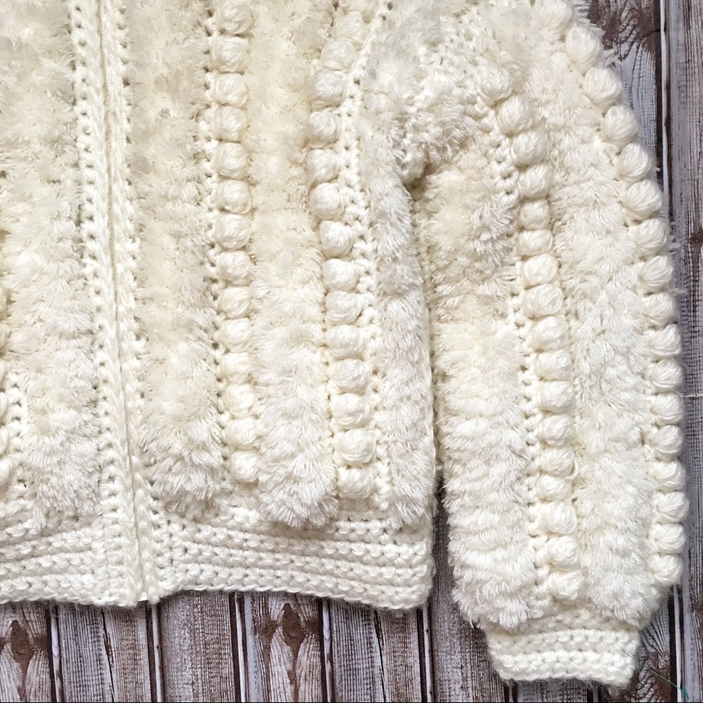 Vintage Cream Textured Jacket - Picture 6 of 8